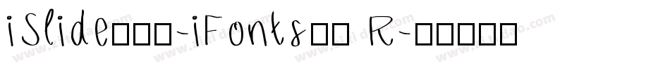 iSlide云犹体-iFonts联名 R字体转换